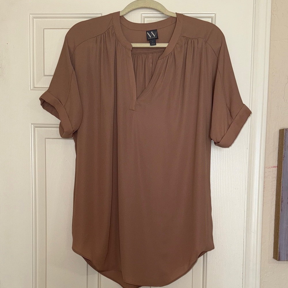 Worthington Tan Blouse